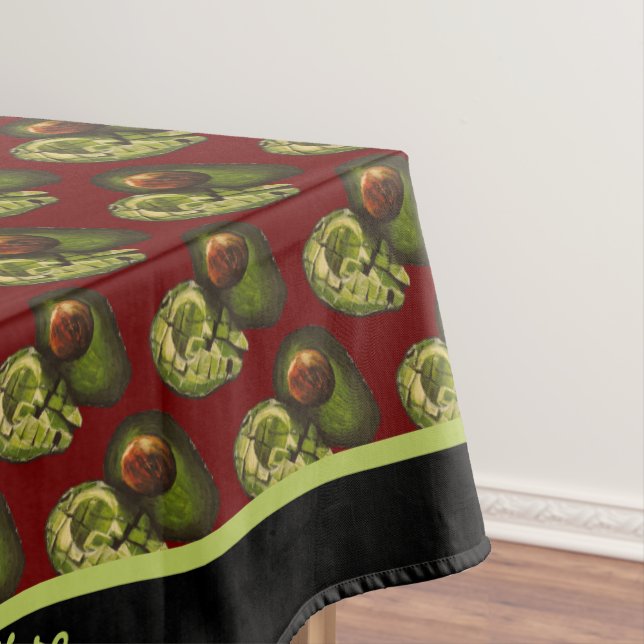 Avocado Tablecloth - Optional Personalisation (In Situ)
