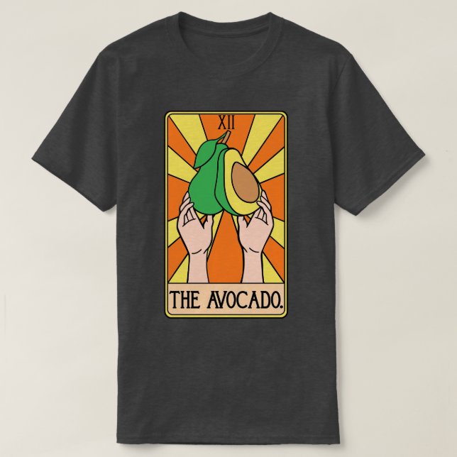 Avocado Tarot Card Funny  T-Shirt (Design Front)