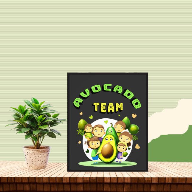 Avocado team photo print (Creator Uploaded)