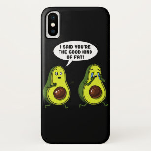 Avocado The Good Kind Of Fat Funny Vegan Joke Case-Mate iPhone Case