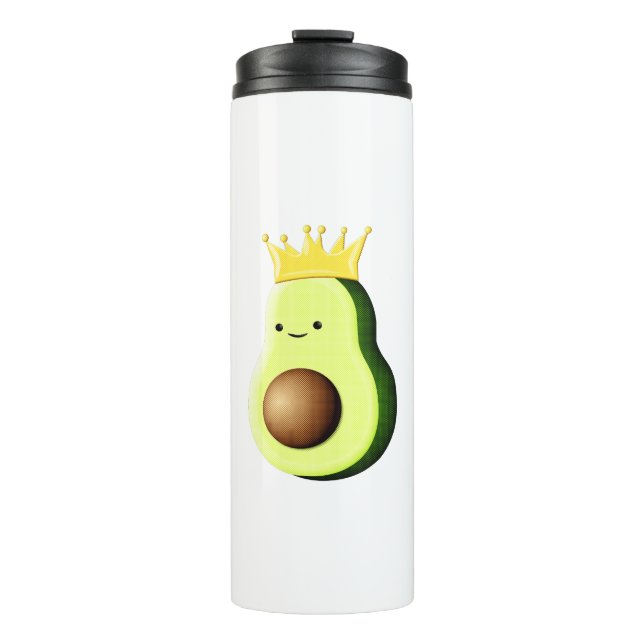 Avocado The King Of All Fruits Thermal Tumbler (Front)