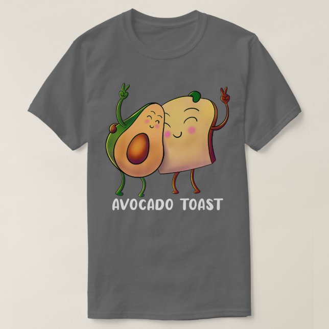 Avocado Toast  Fruit Alligator Pear Bread Vegan Ve T-Shirt (Design Front)