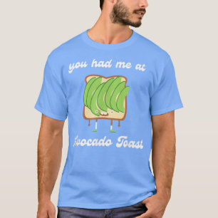 Avocado Toast Funny Foodie Breakfast Brunch Vegeta T-Shirt