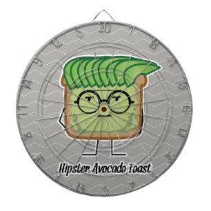 Avocado Toast Hipster glasses greaser hair Dartboard