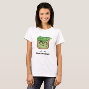 Avocado Toast Hipster glasses greaser hair T-Shirt