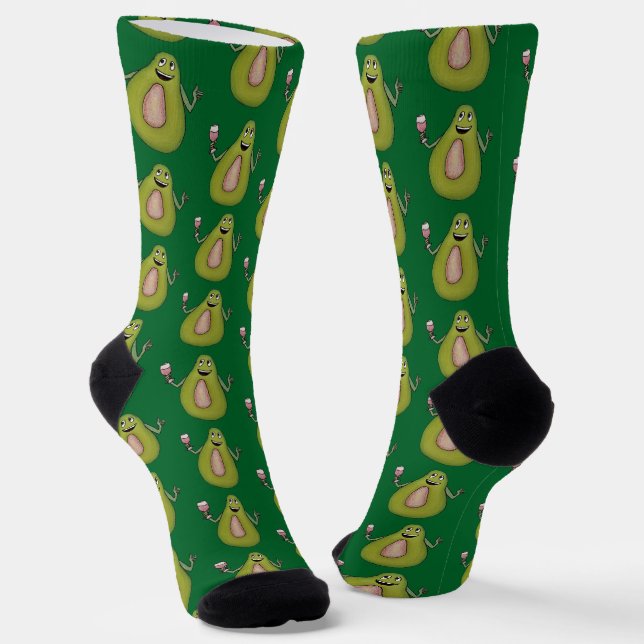 Avocado Toast Socks (Angled)