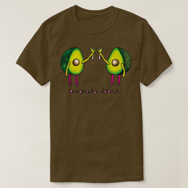 avocado toast sticker T-Shirt (Design Front)