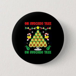 Avocado Tree Funny Food Vegan Christmas Gift 6 Cm Round Badge