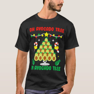 Avocado Tree Funny Food Vegan Christmas Gift T-Shirt
