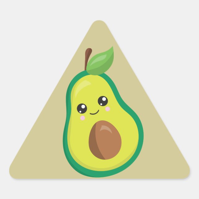 Avocado Triangle Sticker (Front)