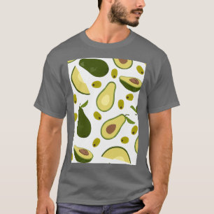 Avocado Tropical Exotic Tropical Contour T-Shirt