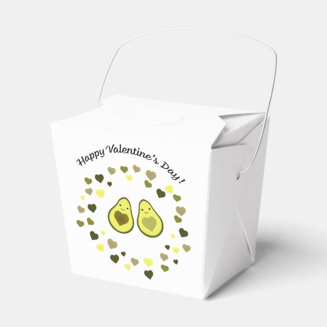 Avocado Valentine Favour Box (Front Side)