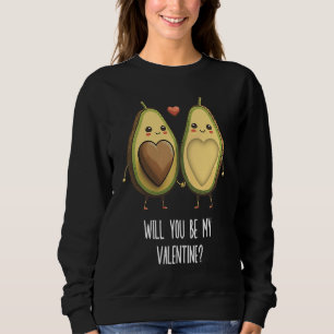 Avocado Valentines Day  2 Sweatshirt
