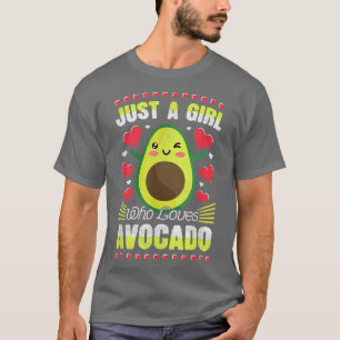 Avocado Vegan Vegetarian Just A Girl Who Loves Avo T-Shirt