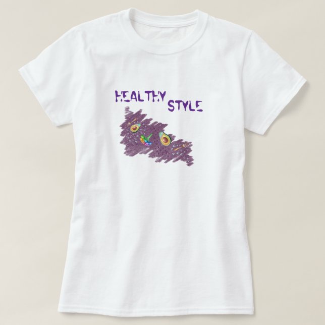 avocado wellnes  T-Shirt (Design Front)