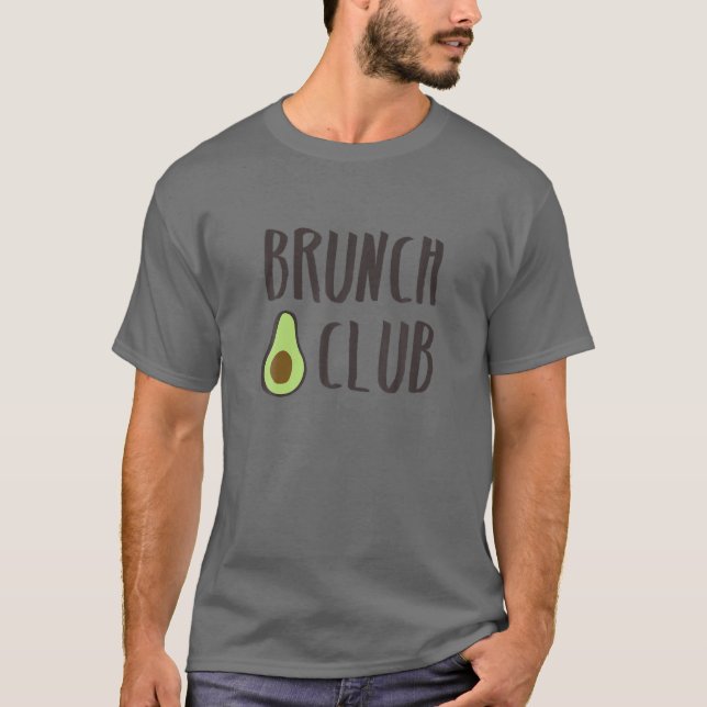 Avocado, Whole Food Plant Based, WFPB, Vegan Brunc T-Shirt (Front)