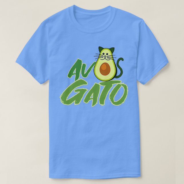 avocado with cat face T-Shirt (Design Front)