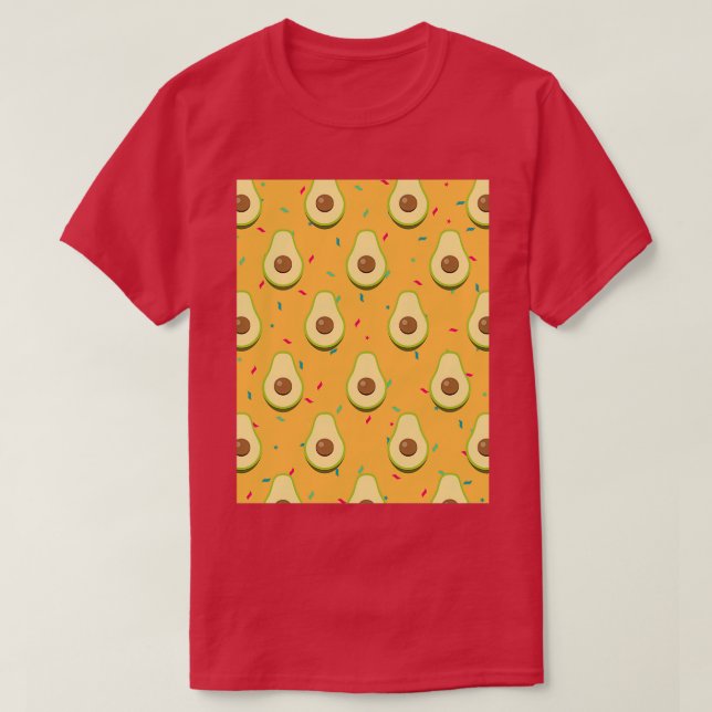 Avocado with colourful sprinkles T-Shirt (Design Front)