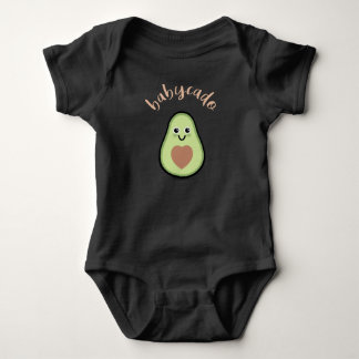 avocado with heart Babycado for a baby Bodysuit