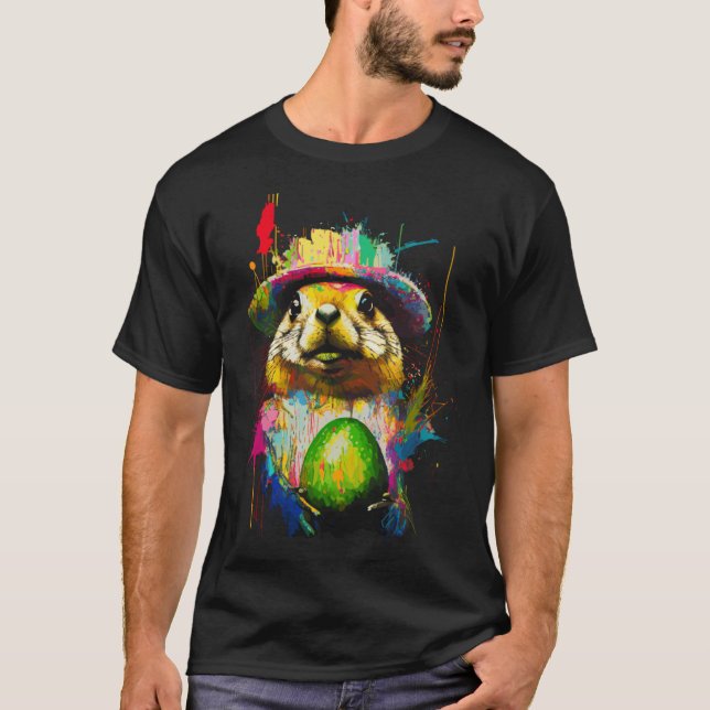 Avocado with Mexican Prairie dog Cinco de mayo T-Shirt (Front)