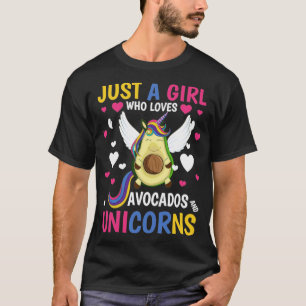 Avocado Women Fantasy Animal Girls Cute Unicorn T-Shirt