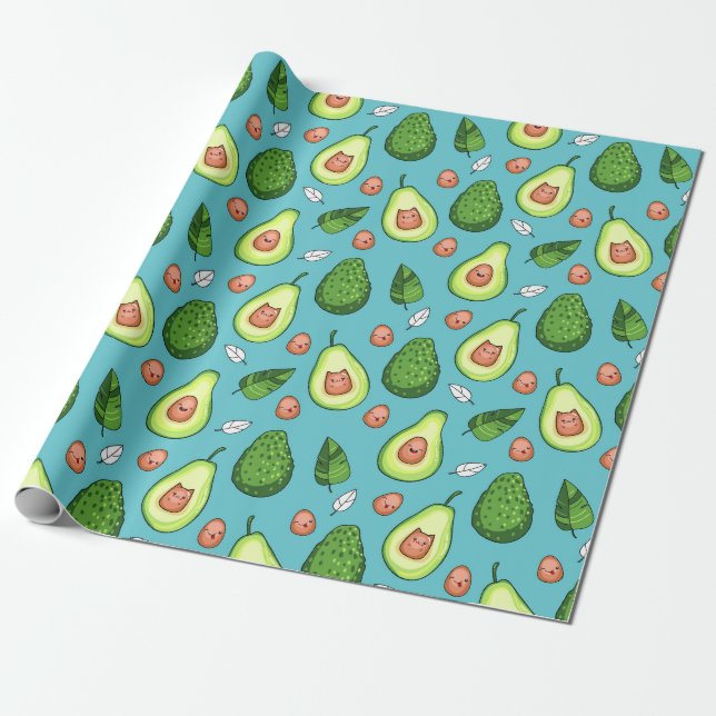Avocado Wrapping Paper (Unrolled)