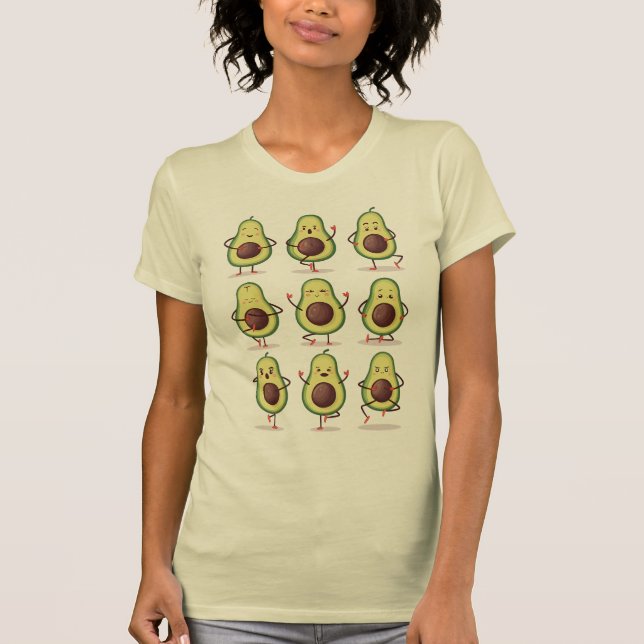 Avocado Yoga Fun T-Shirt (Front)