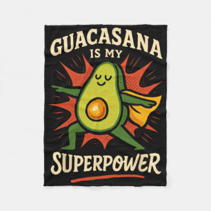 Avocado Yoga Funny Namaste Pun Plant-sed Fitness S Fleece Blanket