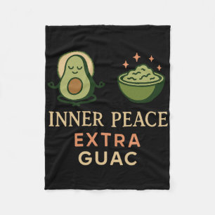 Avocado Yoga Funny Namaste Pun Plant-sed Fitness S Fleece Blanket