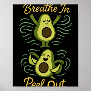 Avocado Yoga Funny Namaste Pun Plant-sed Fitness S Poster