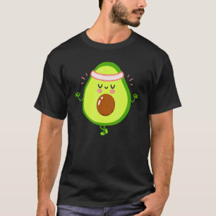 Avocado Yoga Yogacado Fitness Workout Gym T-Shirt