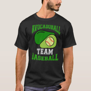 Avocadoball Team Baseball Healthy Avocado Lifestyl T-Shirt