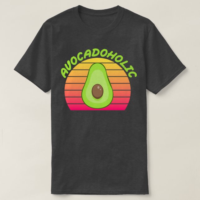 Avocadoholic Avocado Gift Vegan Vegetarian Vegan G T-Shirt (Design Front)