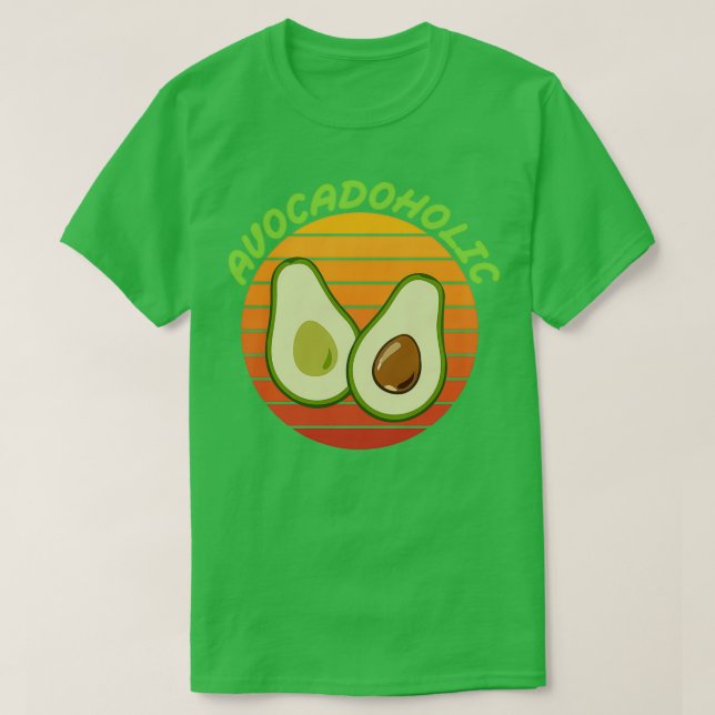 Avocadoholic Avocado Gift Vegan Vegetarian Vegan G T-Shirt (Design Front)