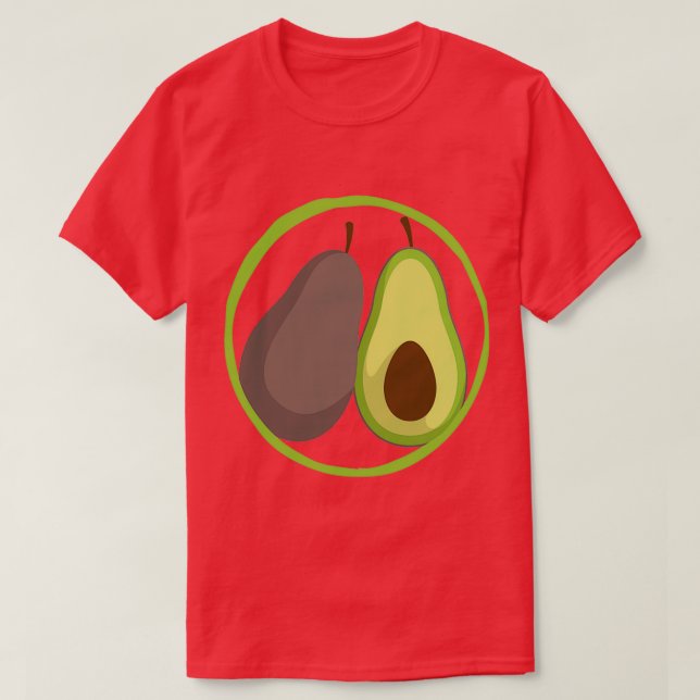 avocadorable funny stickers T-Shirt (Design Front)
