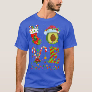 Avocados Lover Xmas Lighting Santa Love Avocado Ch T-Shirt