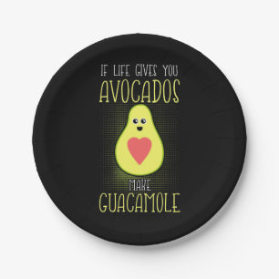 Avocados Make Guacamole Paper Plate