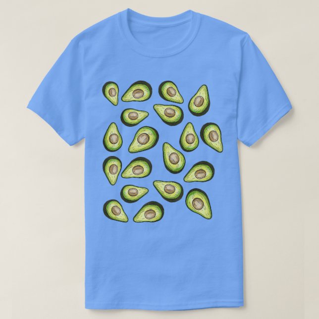 Avocados Pattern  Funny Holy Guacamole Costume  T-Shirt (Design Front)