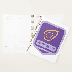 Avocados Symbol Spiral Planner