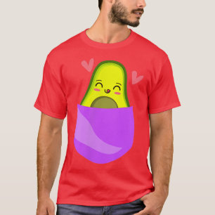 AvocadoVegan Chest Pocket  T-Shirt