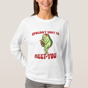 AvoCan't Wait To Meet You Pun Pregnancy Announceme T-Shirt