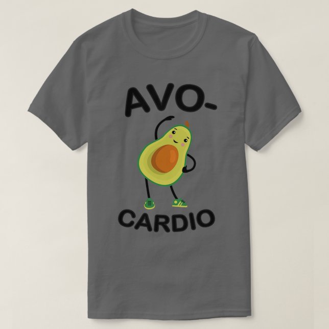 AvoCardio Funny Avocado Fitness 21 T-Shirt (Design Front)