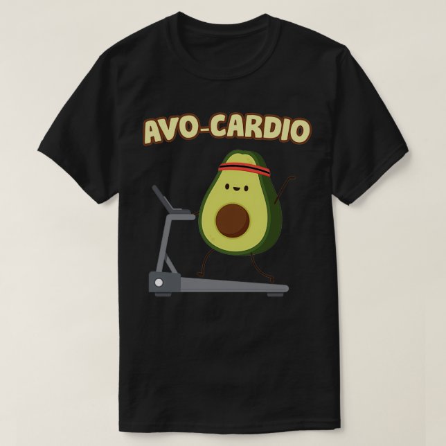 Avocardio Funny Avocado Gym Fitness Bodybuilding S T-Shirt (Design Front)