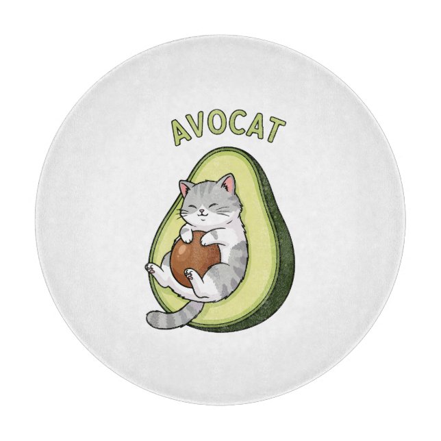 Avocat Cuteness Cutting Board (Front)