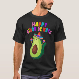 Avocato Avocado Cat Cinco De Mayo Vegan Kitten Mex T-Shirt