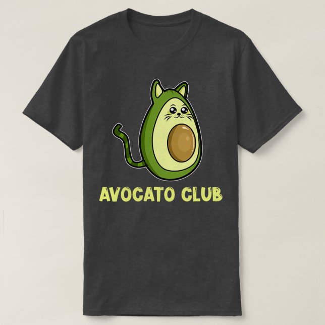 Avocato Avocado Cat T-Shirt (Design Front)