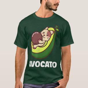 Avocato Avocado Cat Vegan Vegetarian  172 T-Shirt