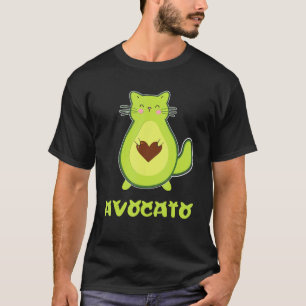 Avocato  Cat Avocado Pun Mum  Owner Joke Vegan T-Shirt