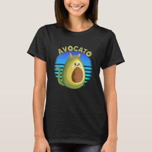 Avocato Cat Avocado Vegetarian Saying Fruit Animal T-Shirt