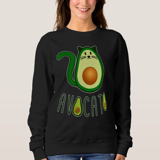 Avocato Cats Avocado Fruit Cat  Animal And Pet Own Sweatshirt (Front)